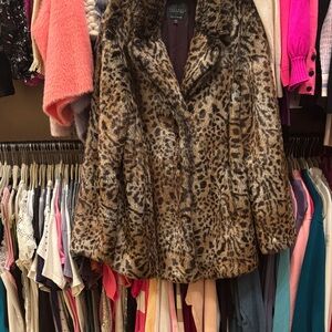 Sanctuary Animal Print Teddy Jacket